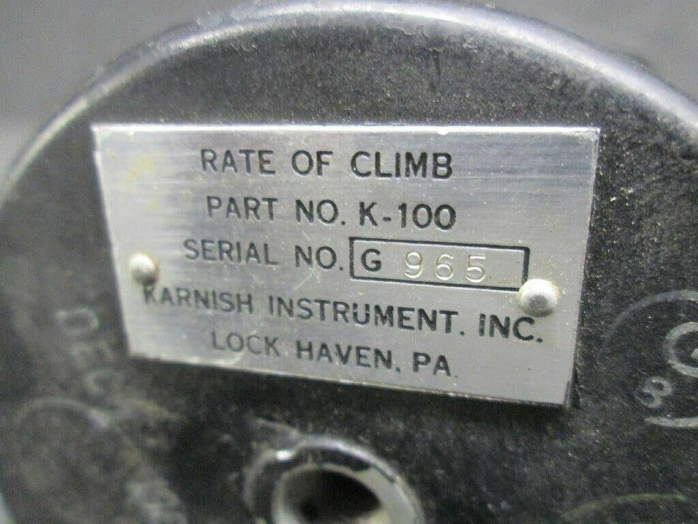 K-100 Karnish Vertical Speed Indicator