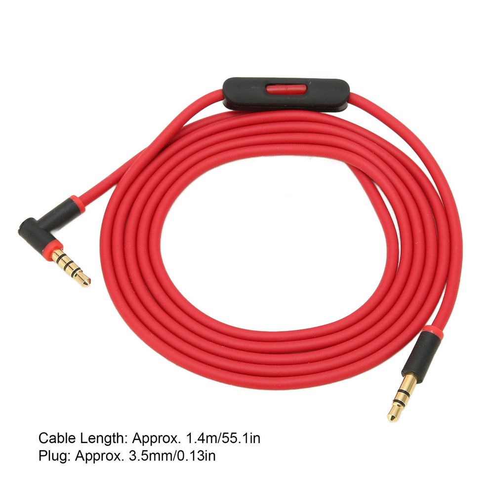 Replacement Cable with Inline Microphone and Track Control Portable