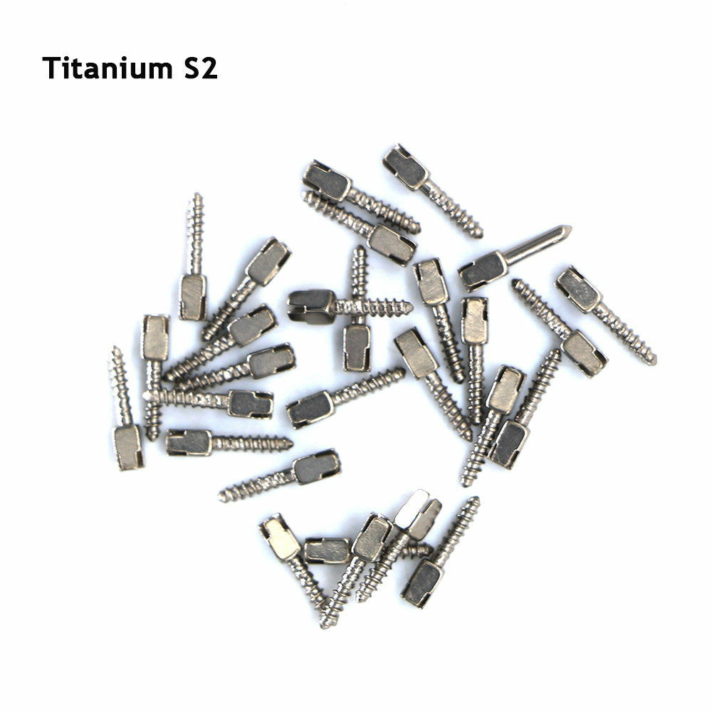 30PCS Endodontic Pure Titanium Screw Posts, 20 Sizes Dental Kit Bulk Pack