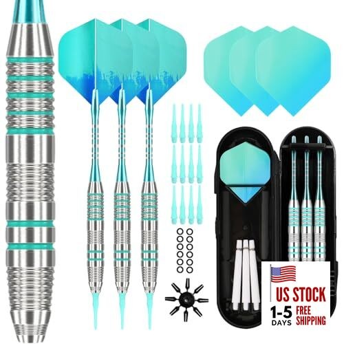 Soft Tip Darts Sets - Soft Tip Darts for Electronic Dartboard Blue-Green