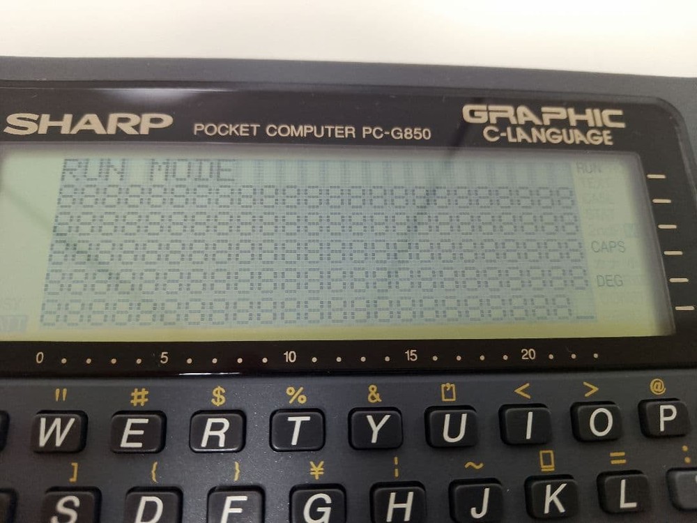 SHARP PC-G850 Pocket Computer Calculator Tested Excellent Collector