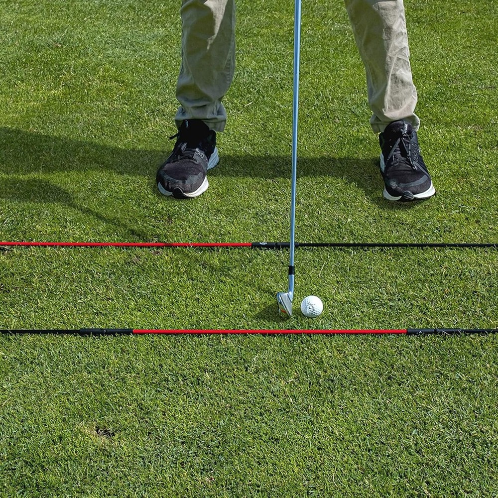 Callaway Golf Hinged Alignment Stix-Training Aid for Swing, Setup & Aim, Red