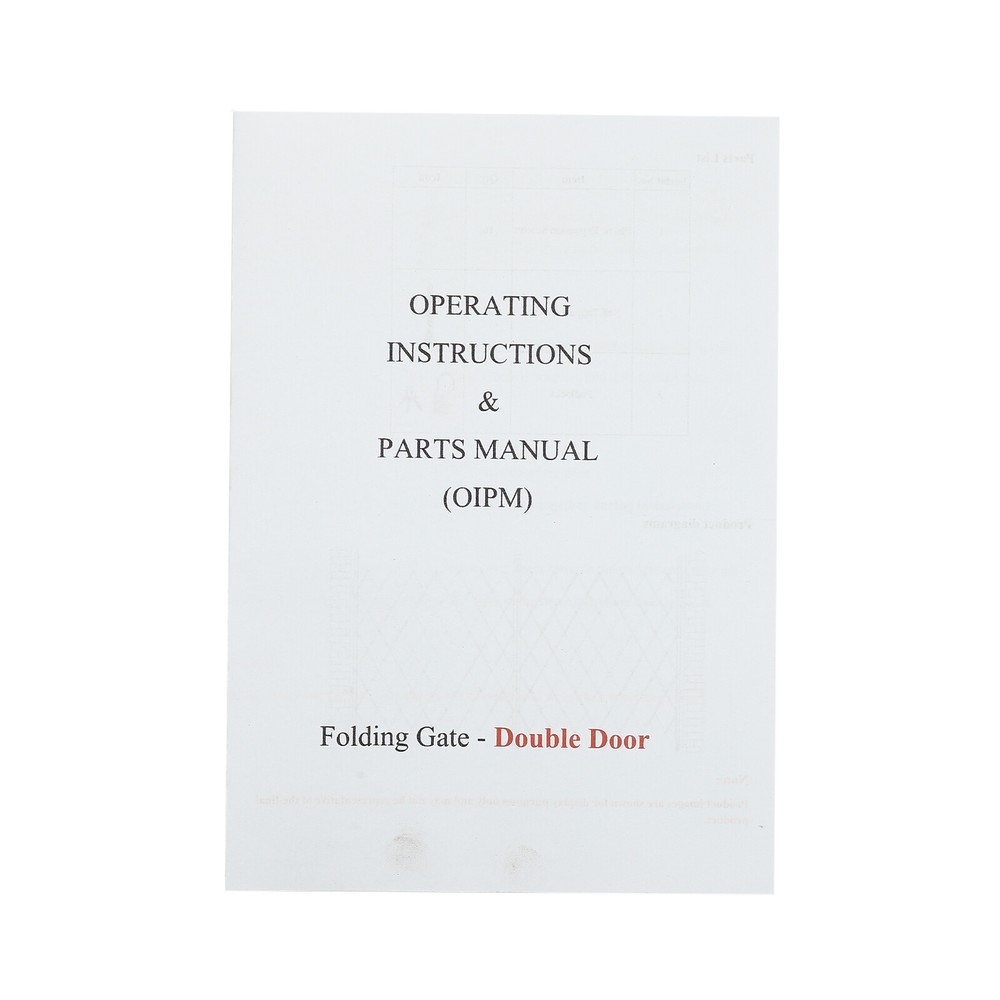 Double Folding Door Folding Security Gate Expand Gate Security Scissor Gate