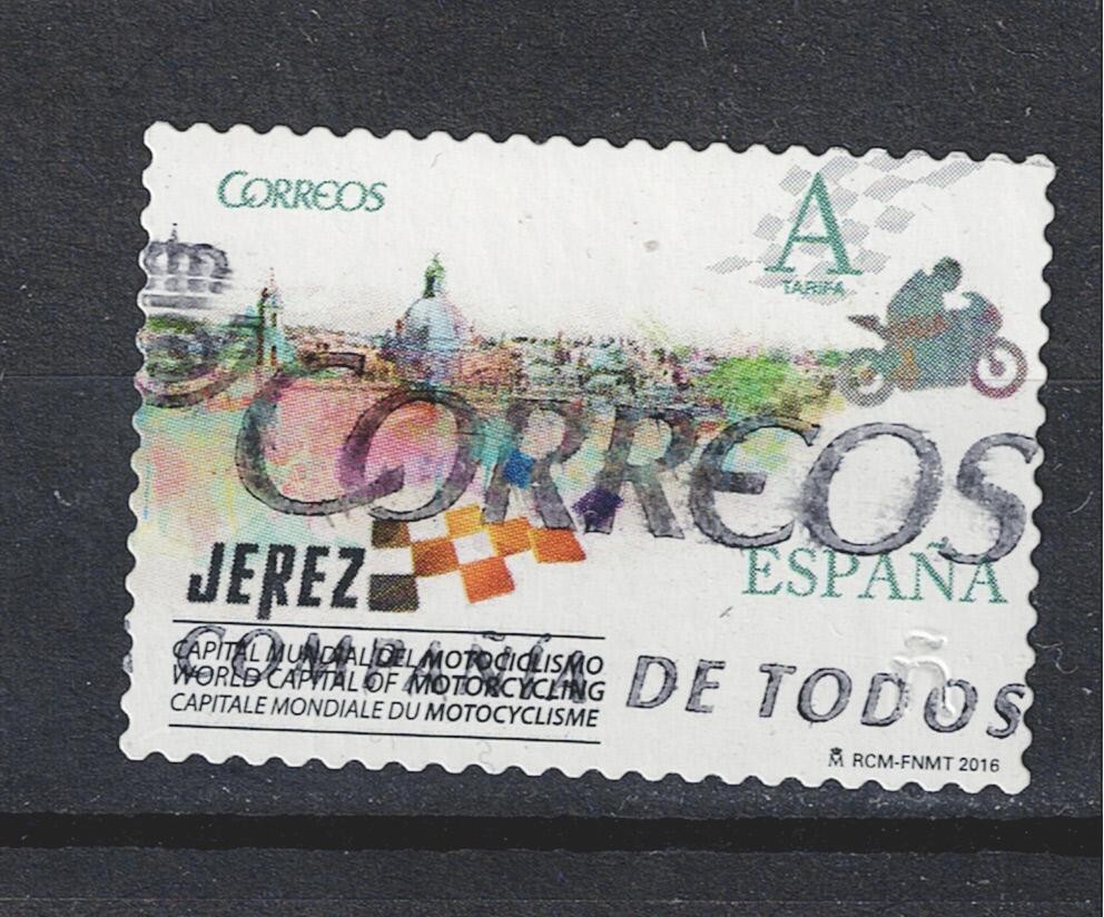 Spain Motorcycle stamp 2016 A-20