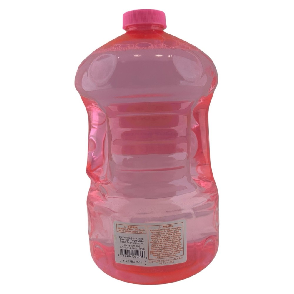 Sun Squad Bubble Solution 80 FL OZ Thick Long Lasting Solution Pink Target