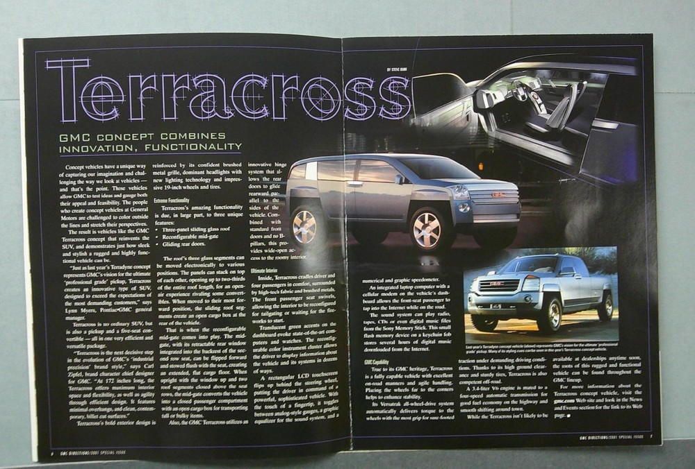 2001 GMC Sales Catalog