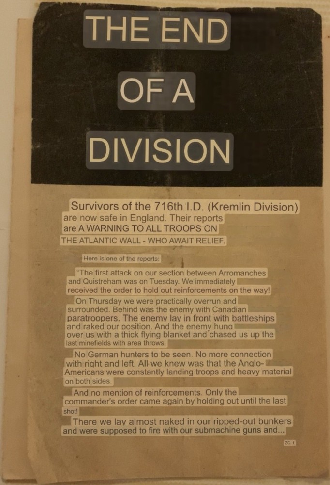 WW2 US Military Rare DDay German Drop Leaflet