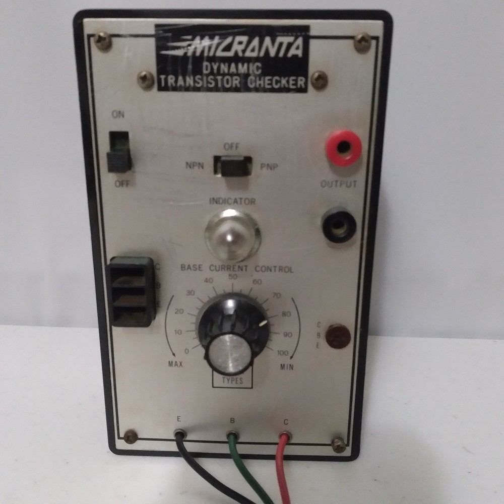 Vintage Micronta Dynamic Transistor Checker No Manual