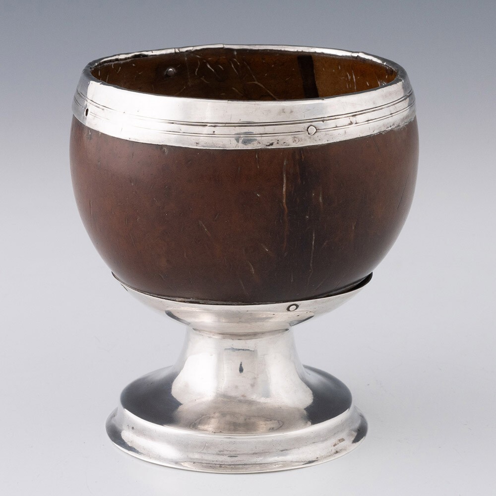 Coconut Cup with Silver Mounts c1800