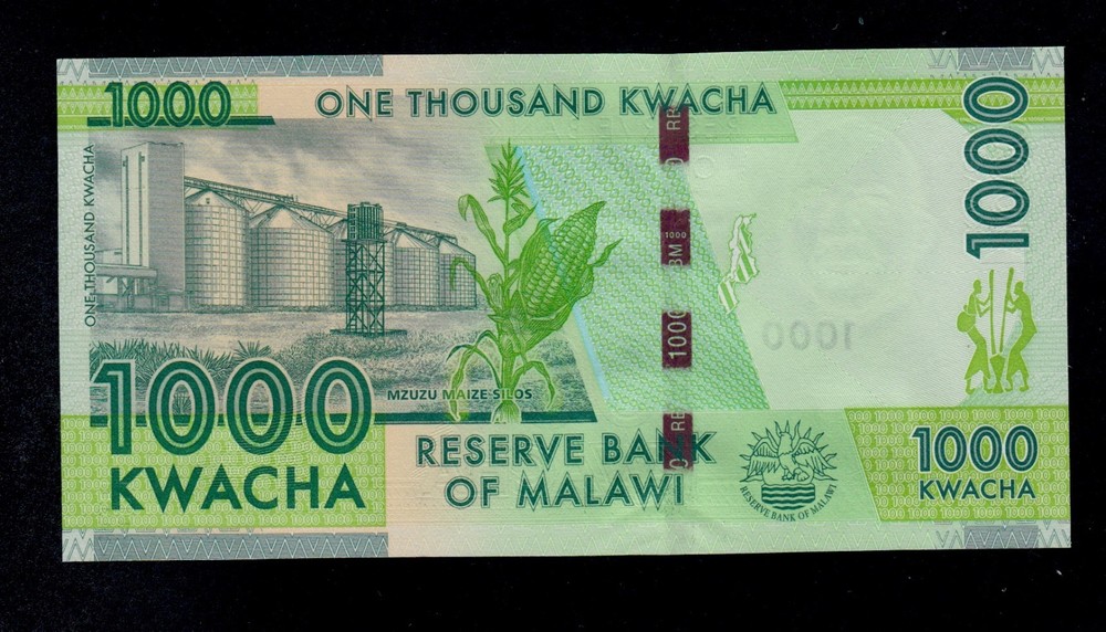 MALAWI 1000 KWACHA 2012 AB PICK # 62 UNC.
