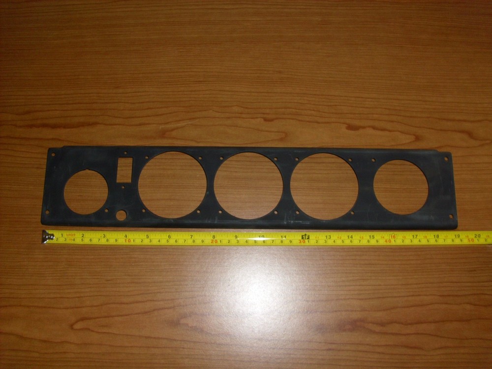 Aircraft Instrument Panel - Black Metal