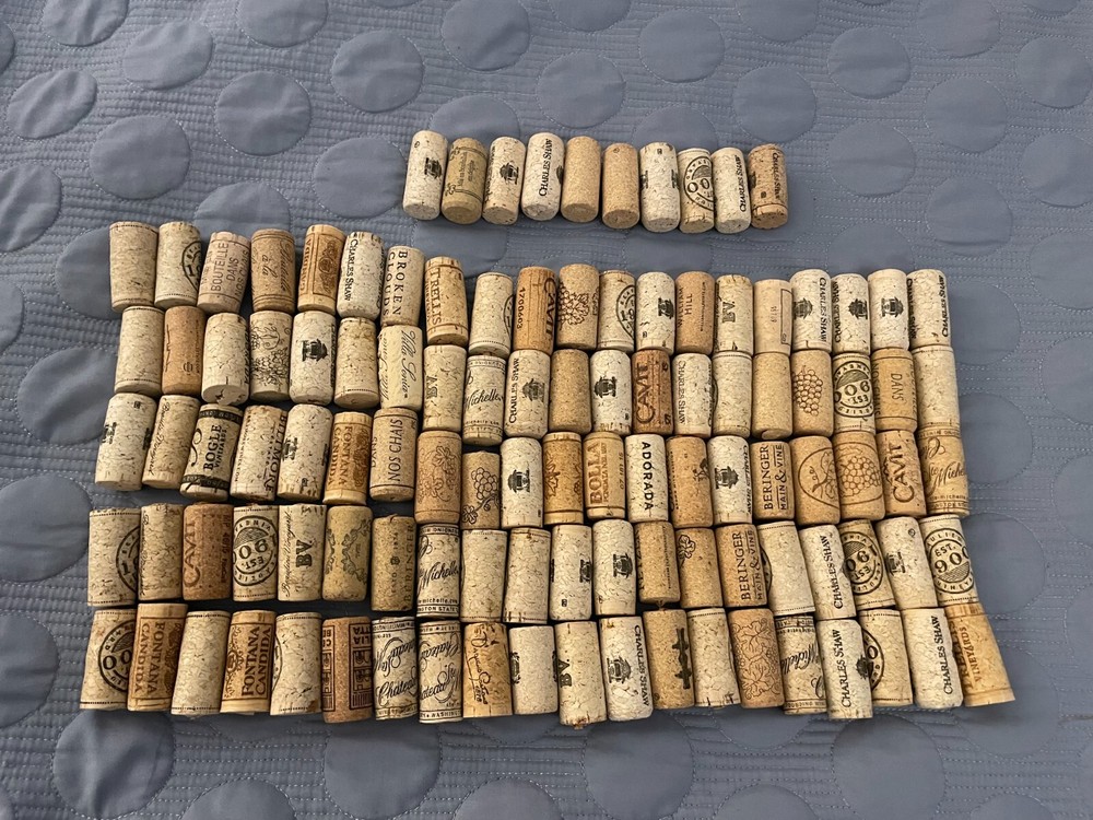 100+ Assorted Natural Wine Corks - White Wine only