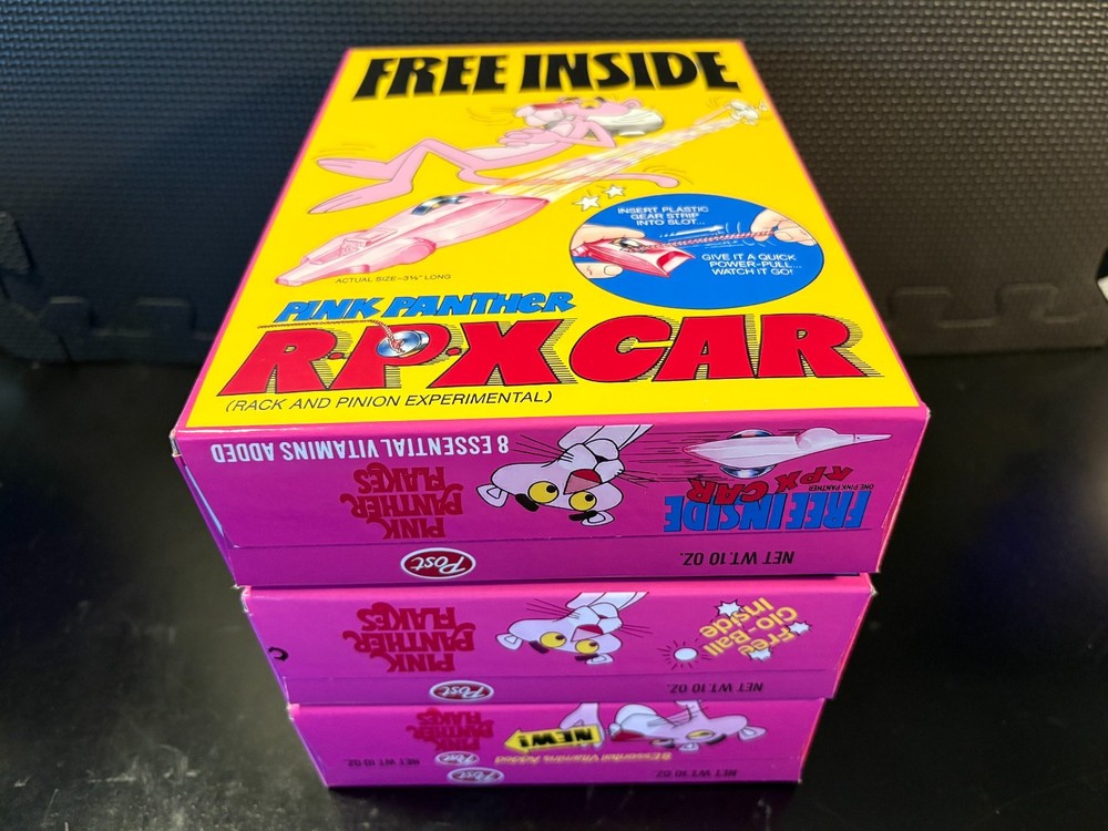 Pink Panther Flakes combo - 3 empty custom design display boxes
