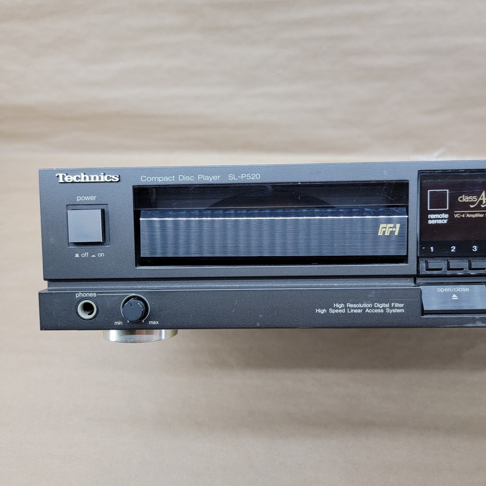 Vintage Technics SL-P520 CD Compact Disc Player NEW DRIVE BELT Tested & Working