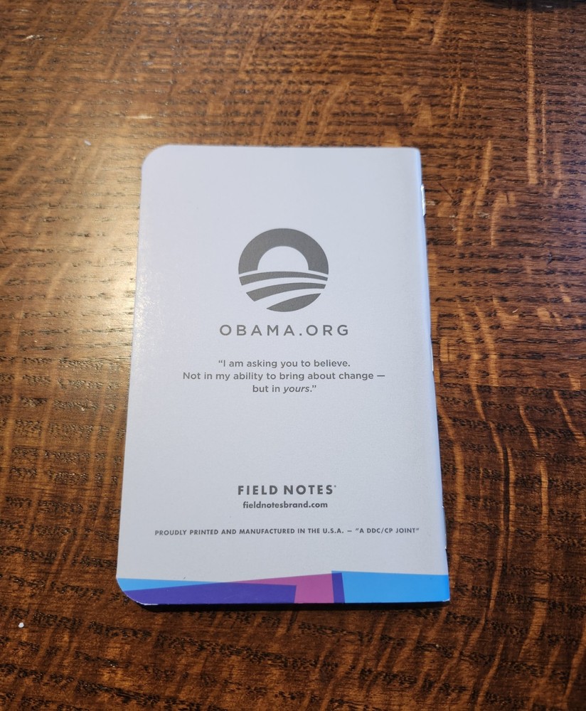 Obama Field Notes Single Notebook