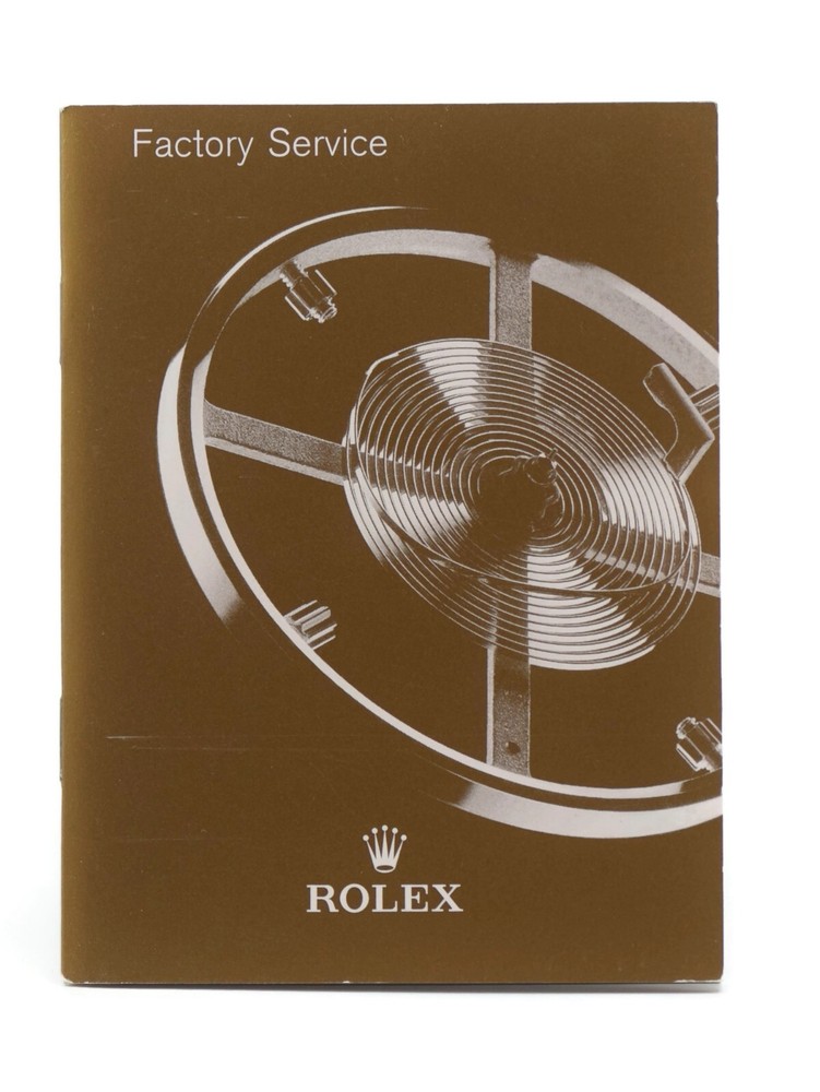 Rolex Factory Service Booklet Manual