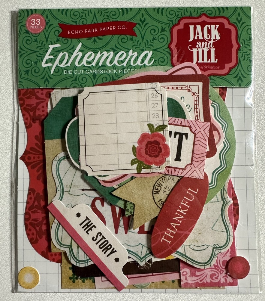 Echo Park Ephemera Die Cut Packs Multiple Variations Available-You Choose
