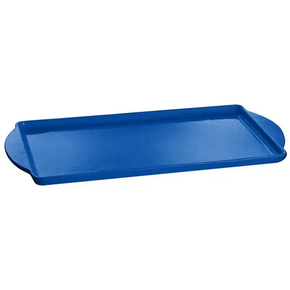 TableCraft Rectangular 13.5"x24.25" Aluminum Display Tray - Cobalt Blue