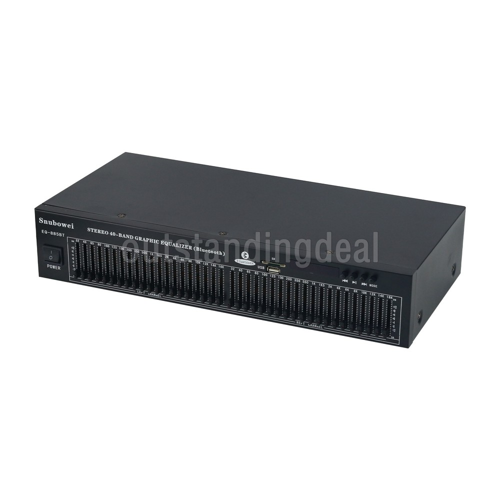 885BT 40-band Stereo Graphic EQ Bluetooth Equalizer Audio Receiver Support USB/