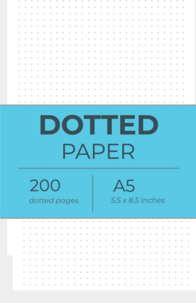 A5 Dotted Paper: Notebook Paper, (200 pages) Double sided, Unpunched,...