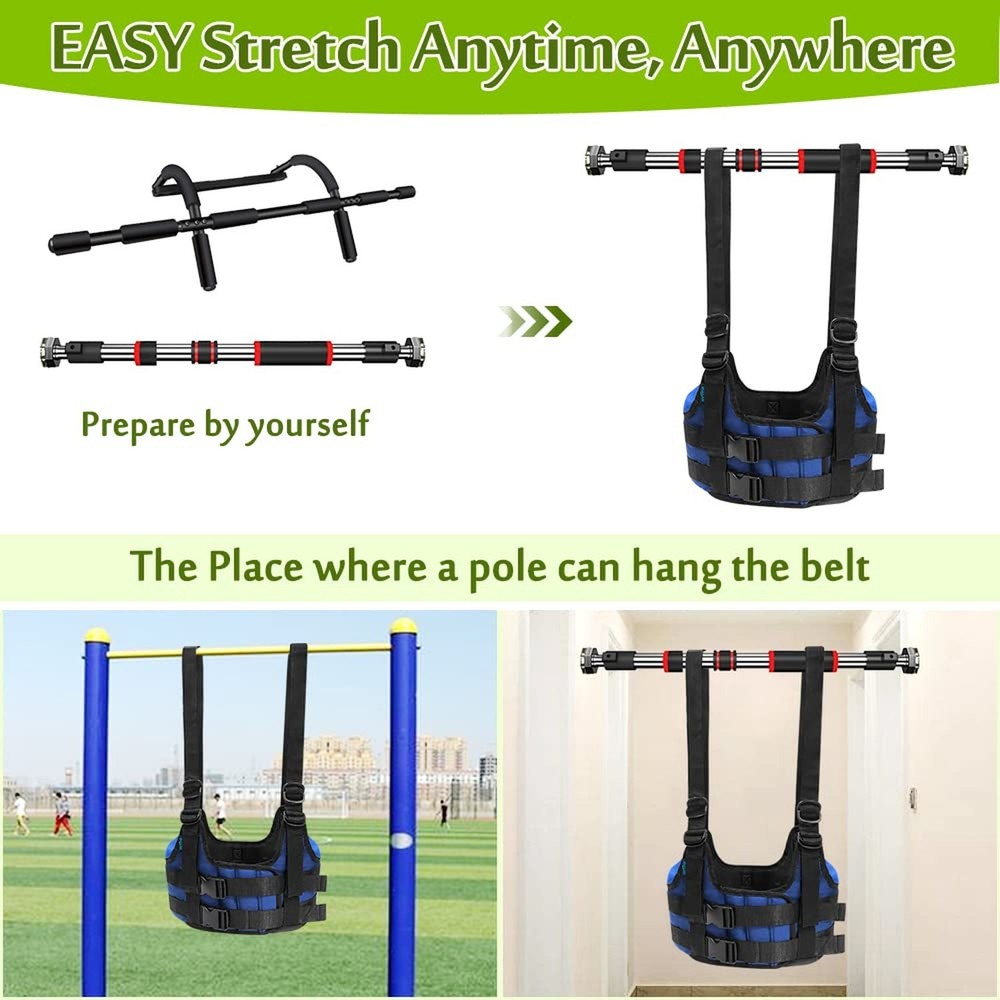 Mybow Back Stretcher Harness for Spinal Decompression, Lumbar Traction Belt &...