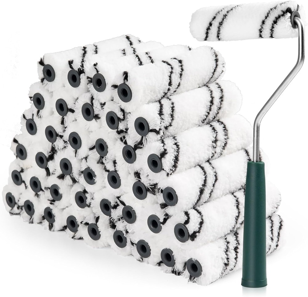 Microfiber Paint Roller 4 Inch, Small 4 inch paint roller 40 pack