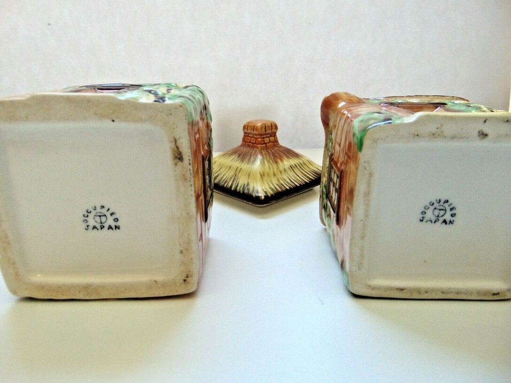 Cabin Creamer & Sugar Set Occupied Japan