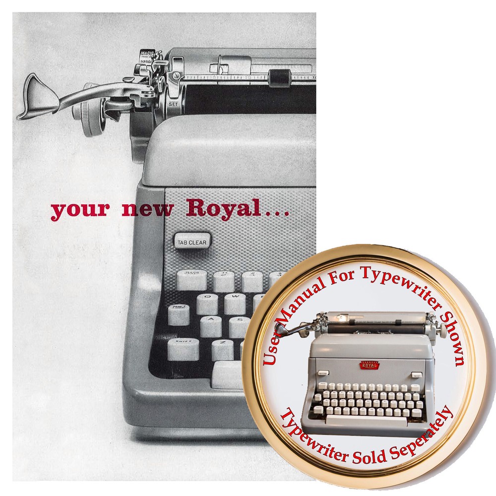 Royal FP Typewriter Owner's Manual User Manual Instruction Manual Standard