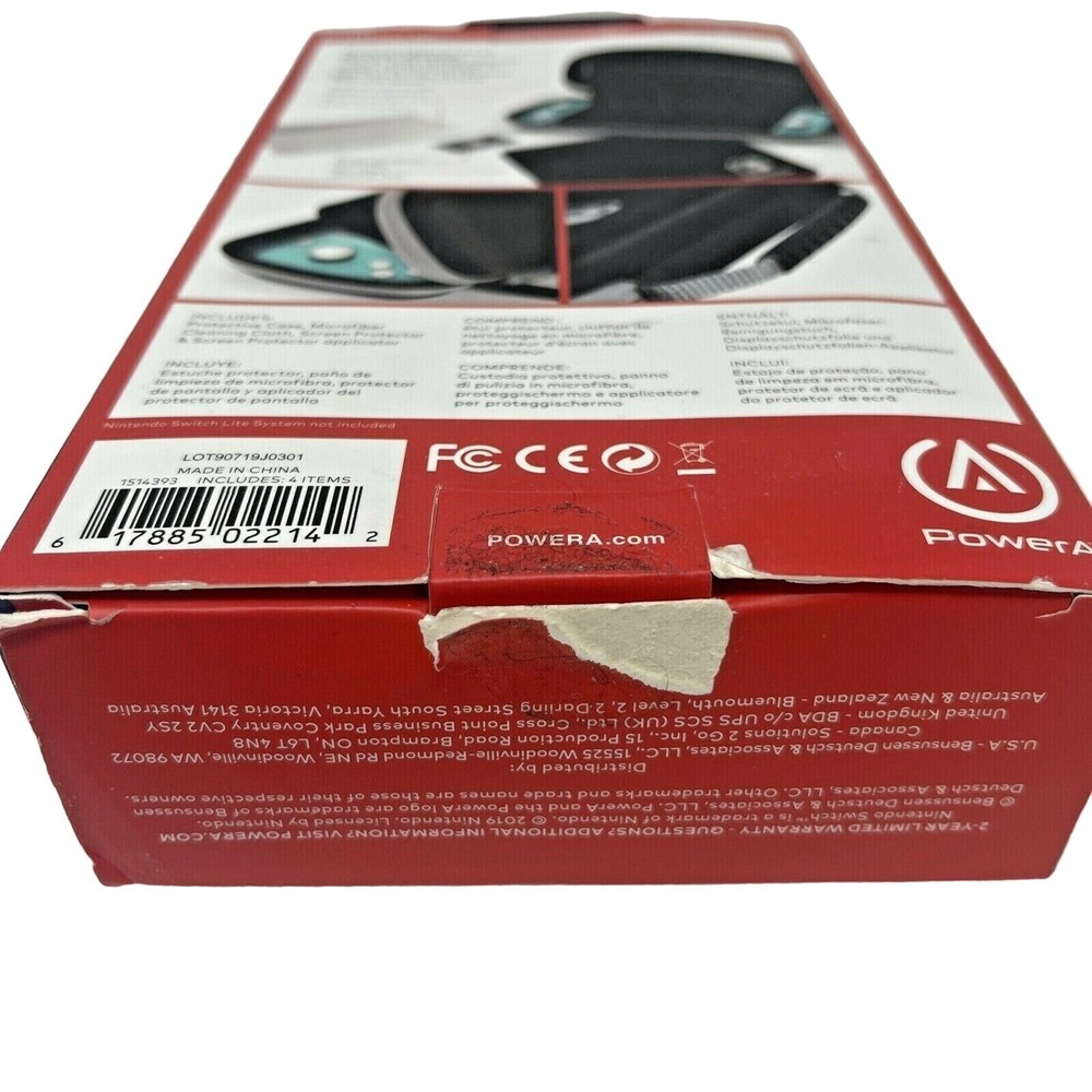 New Nintendo Switch Lite Protection Kit Case Cleaning Cloth Screen Protector