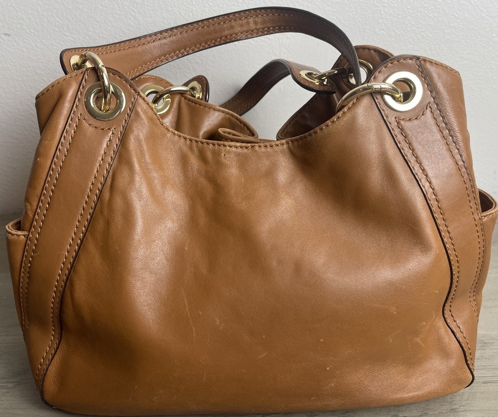 Michael Kors - Brown Drawstring Shoulder Bag, Gold Hardware