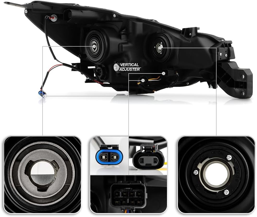 - for 2015 2016 2017 Subaru Legacy|Outback Black Housing Halogen Type Projector