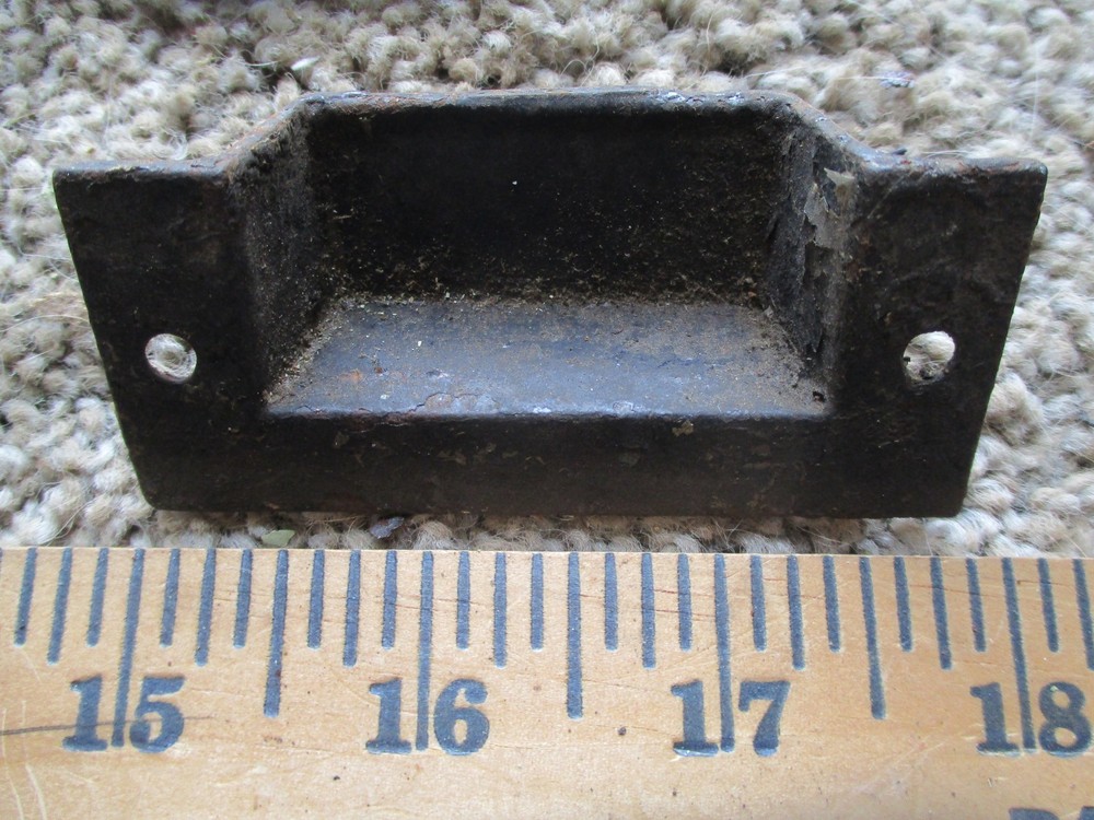 Ornate Victorian cast iron Window pulls cabinet cupboard drawer 1800's