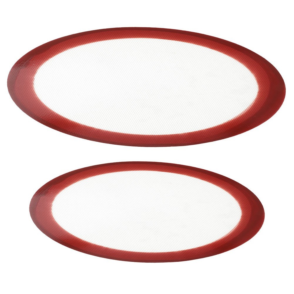 2 Pcs Round Silicone Baking Mat Non-stick Sheet Mats Kitchen Pan
