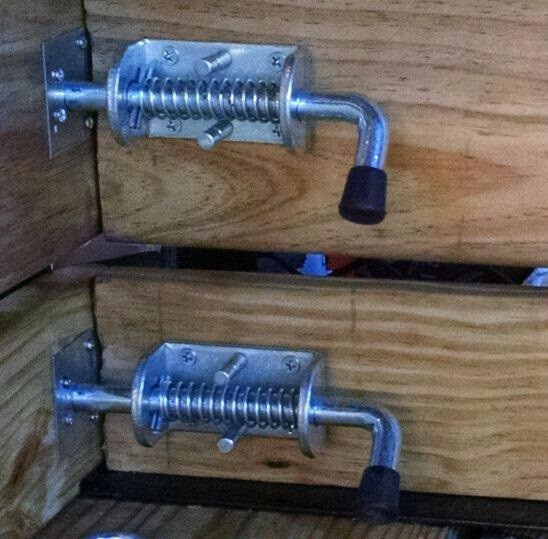 2pcs Spring Loaded Pin Latch Lock for Trailer Tail Gate Ramp Truck Door Fence RV