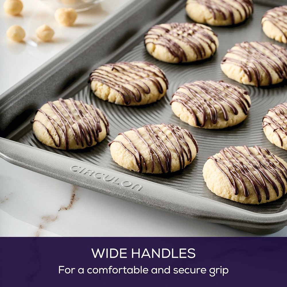 Nonstick Bakeware Set, Nonstick Cookie Sheet/Baking Pan - 2 Piece Set