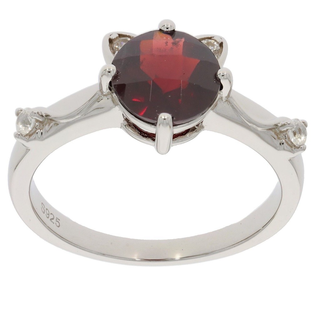 Sterling Silver Semi Mount Ring Setting Round RD 8x8mm Topaz