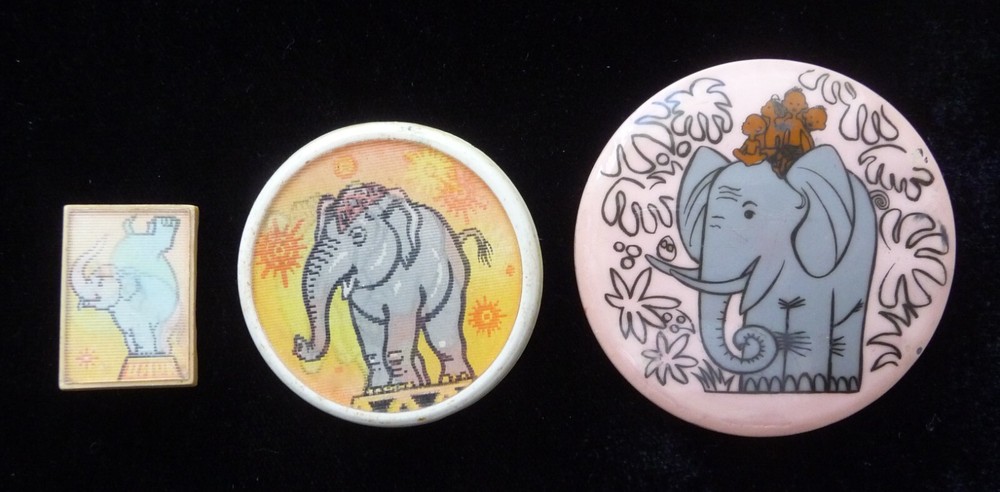 Set 17 USSR Soviet Badge Zoo Elephant