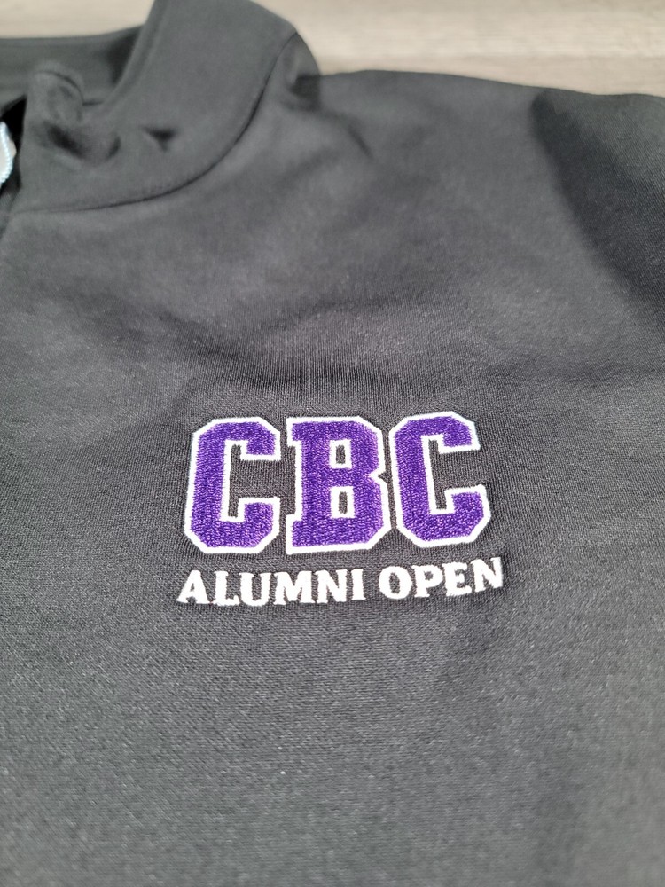 Callaway Golf Pullover Jacket 1/4 Zip Black Medium CBC High School Stretch NWT