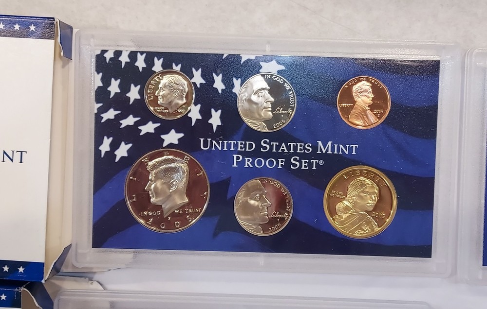 2005 And 2006 US Mint Proof Set Sets With COA 21 Coins Total