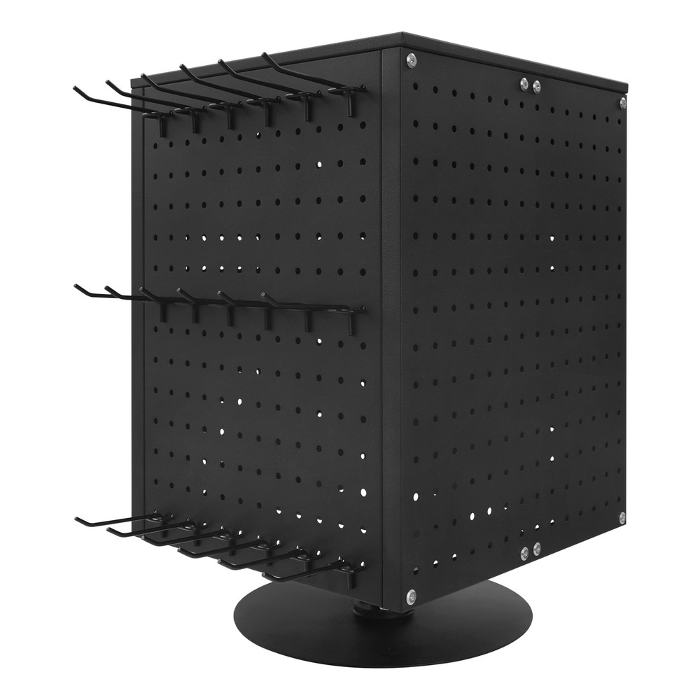 Pegboard Rotating Display Stand 4 Sided Spinning Peg Board Display Peg Board