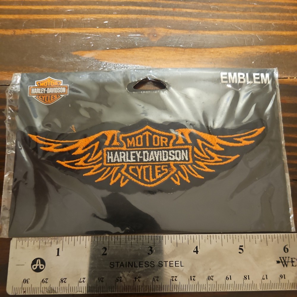 Harley Davidson Motorcycle Emblem Patch  6 "