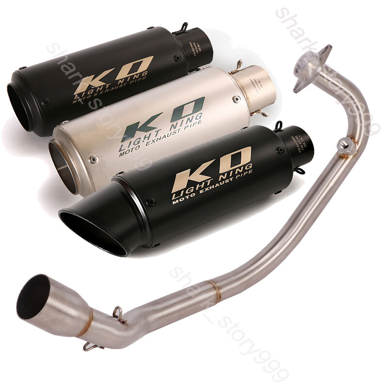 For CF-Moto ST125 Full System Exhaust Header Front Pipe Slip On 51mm Muffler Tip