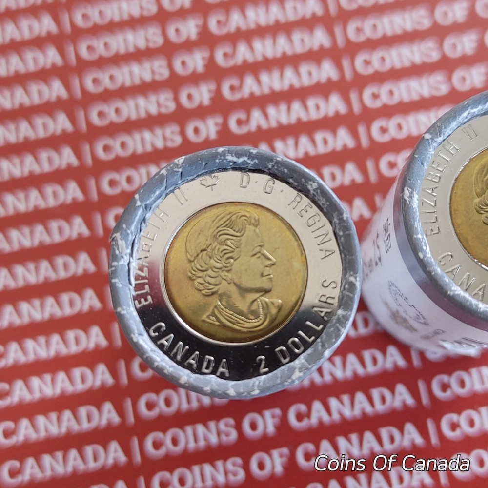 2017 Canada $2 Toonie Rolls x2 Vimy Ridge RCM Special Wrap Coins #coinsofcanada