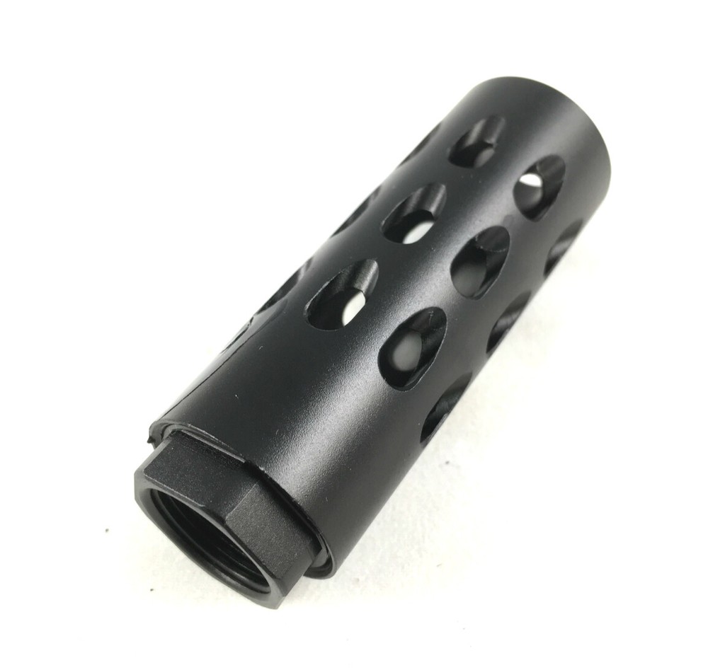 Aluminum Black Color Muzzle Brake Compensator 5/8''x24 TPI Thread .308