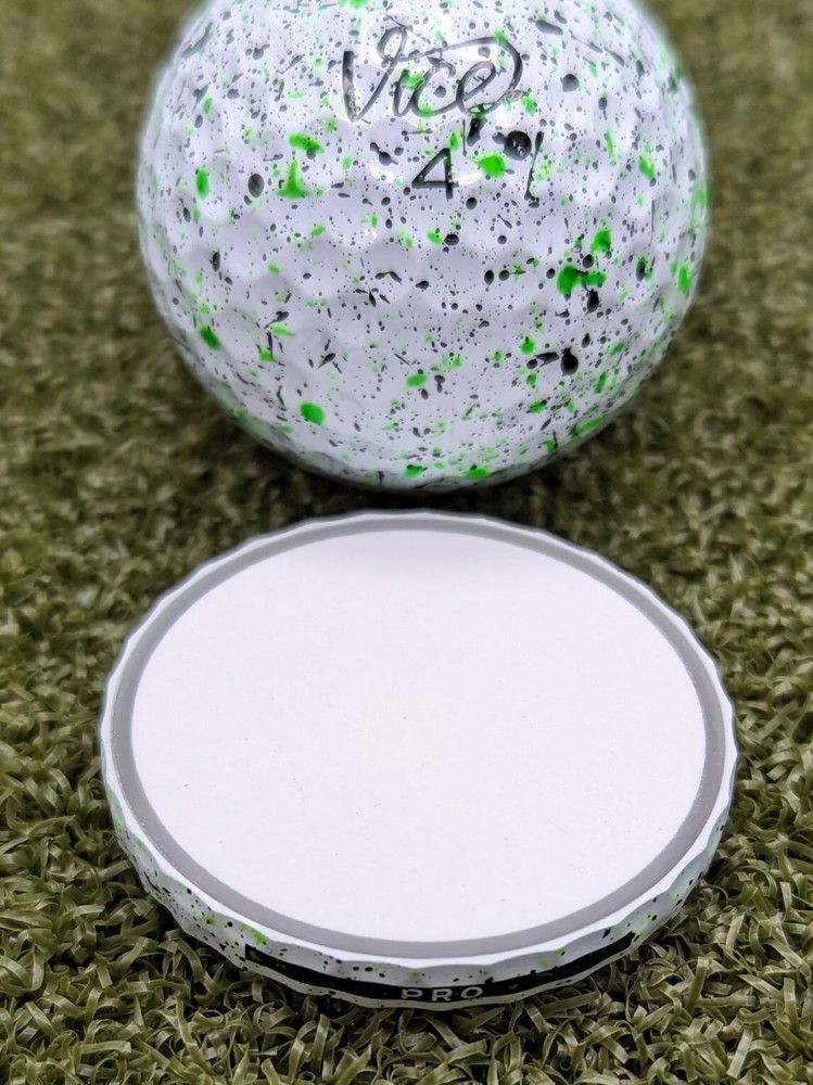 Vice Pro Drip Lime Cross Section Golf Ball Marker Poker Chip Style