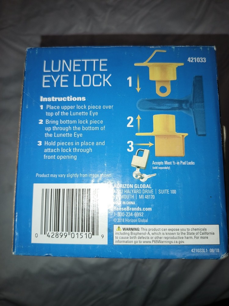 Reese Lunette Eye Lock. 2.5 & 3 Inch