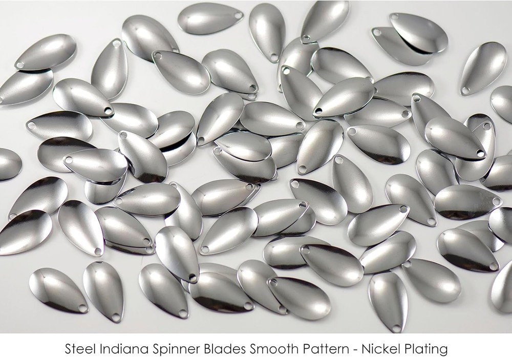 Size00-8 Indiana Spinner Blades Smooth Pattern with Nickel & Gold Finish