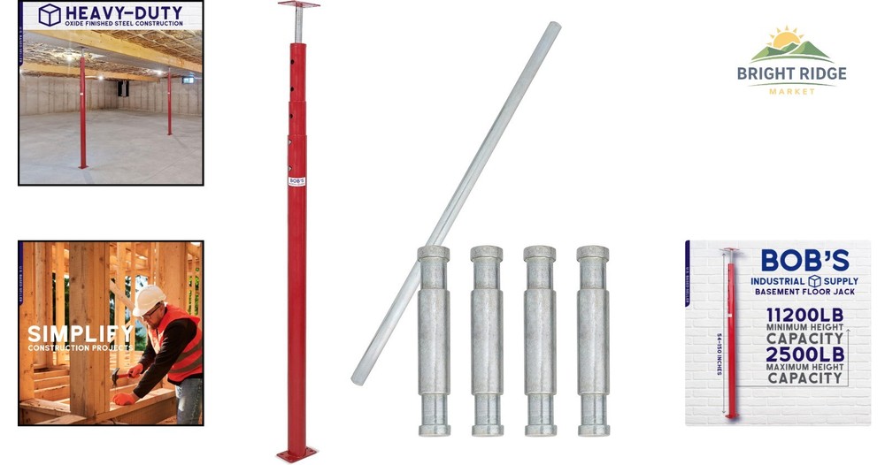 Adjustable Screw Pole Jack for Basement Ceiling Leveling and Floor Lifting Needs