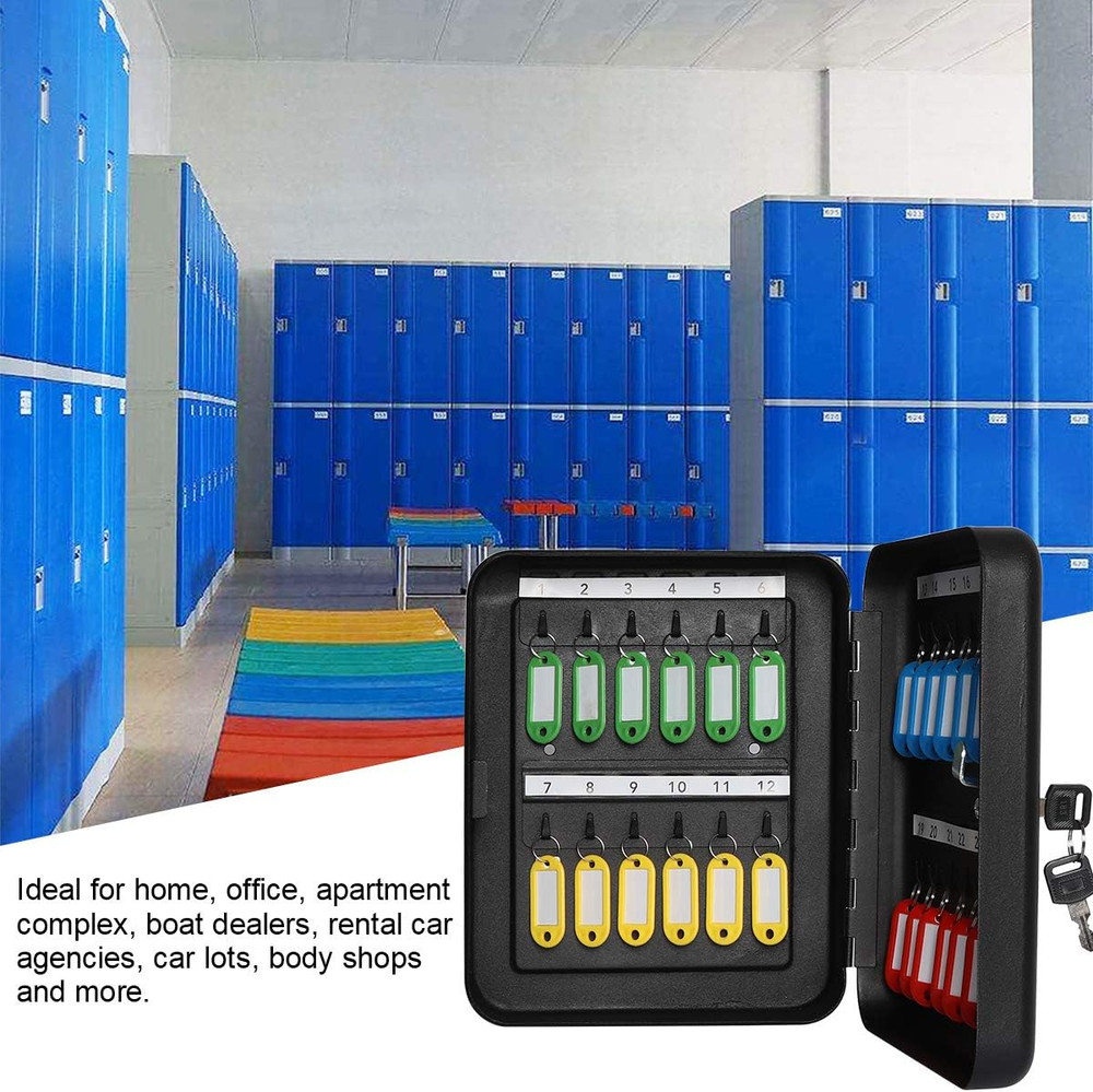 Key Cabinet Wall Mount,Locking Key Organizer, Key Storage Lock Box with Key Lock