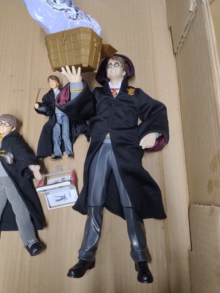 3 Harry Potter Figures 12" magic Harry & smaller (Read Description)